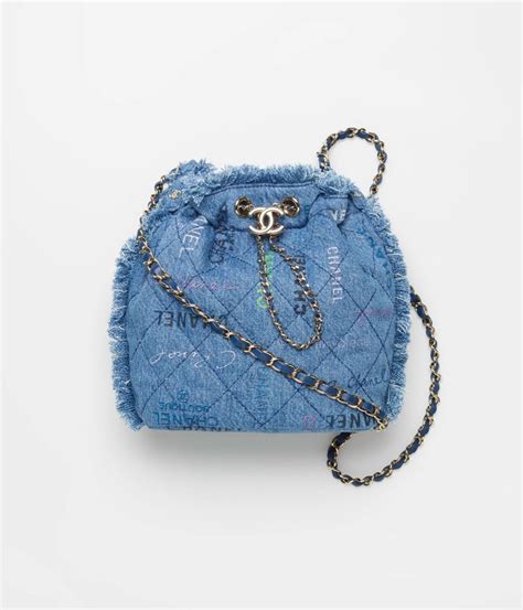 chanel denim bucket bag|chanel cc bucket bag.